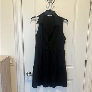 Elegant Black Sleeveless Dress
